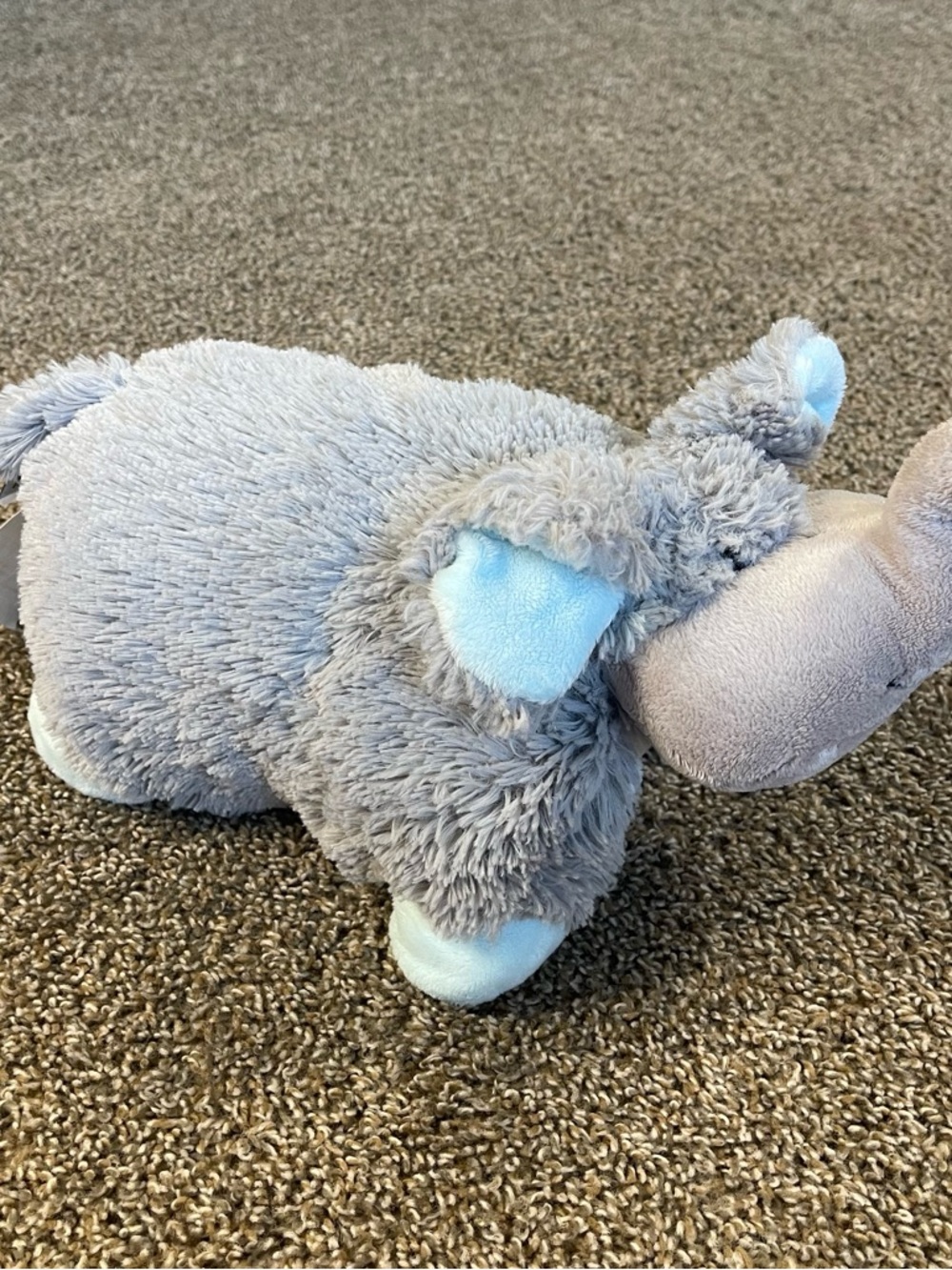 Pillow Pets Pee-Wees Nutty Elephant Stuffed Animal Plush Soft Cuddly 2010 EUC